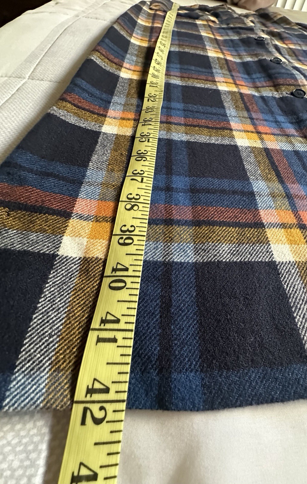 VTG Pendleton Knockabouts 100% Wool Plaid Maxi Skirt Size 14 Button Front READ