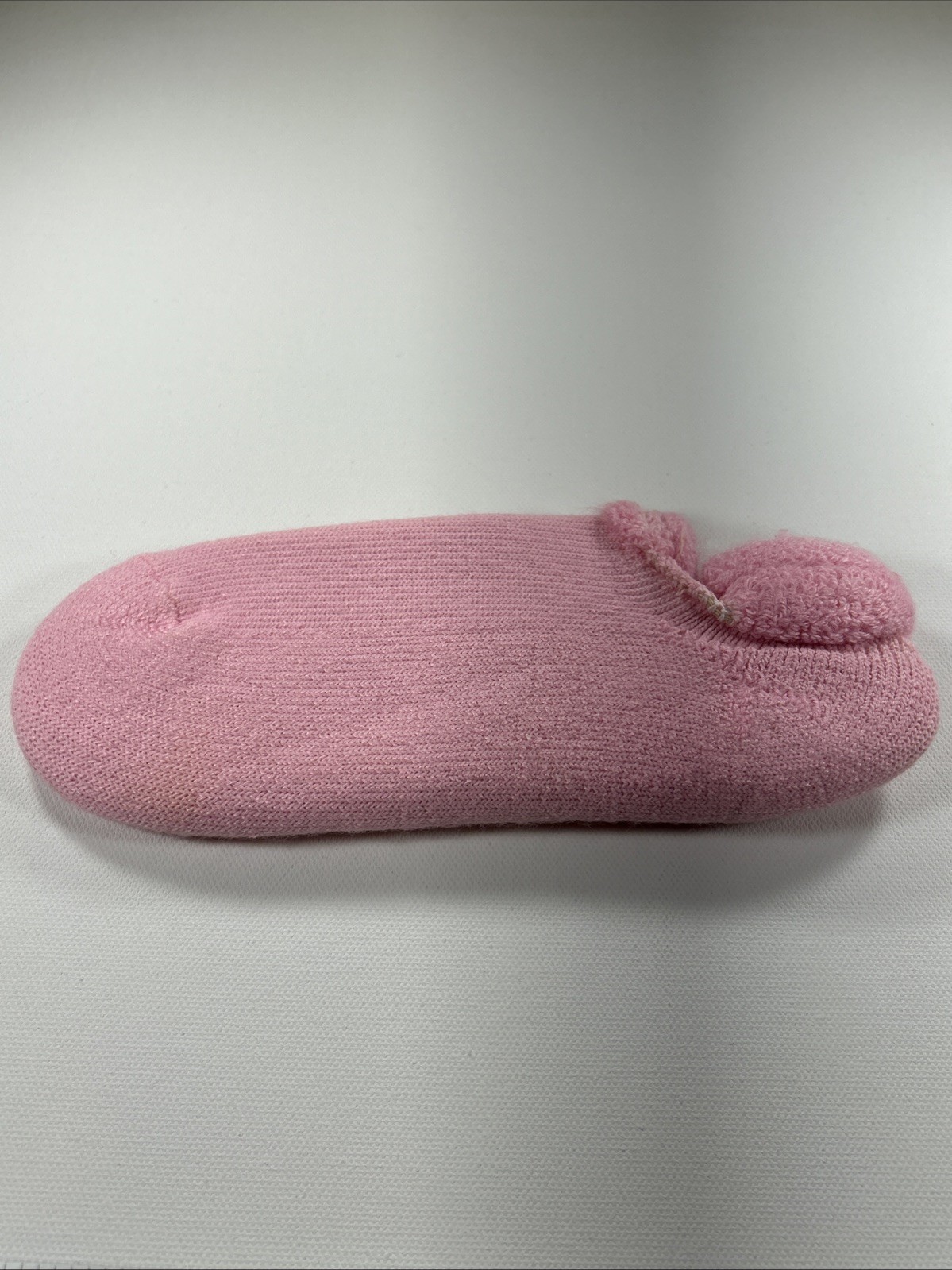 VTG Womens Socks Acrylic Blend Roll Top Irregulars 80&rsquo;s 90&rsquo;s Size 8.5-11 Pink