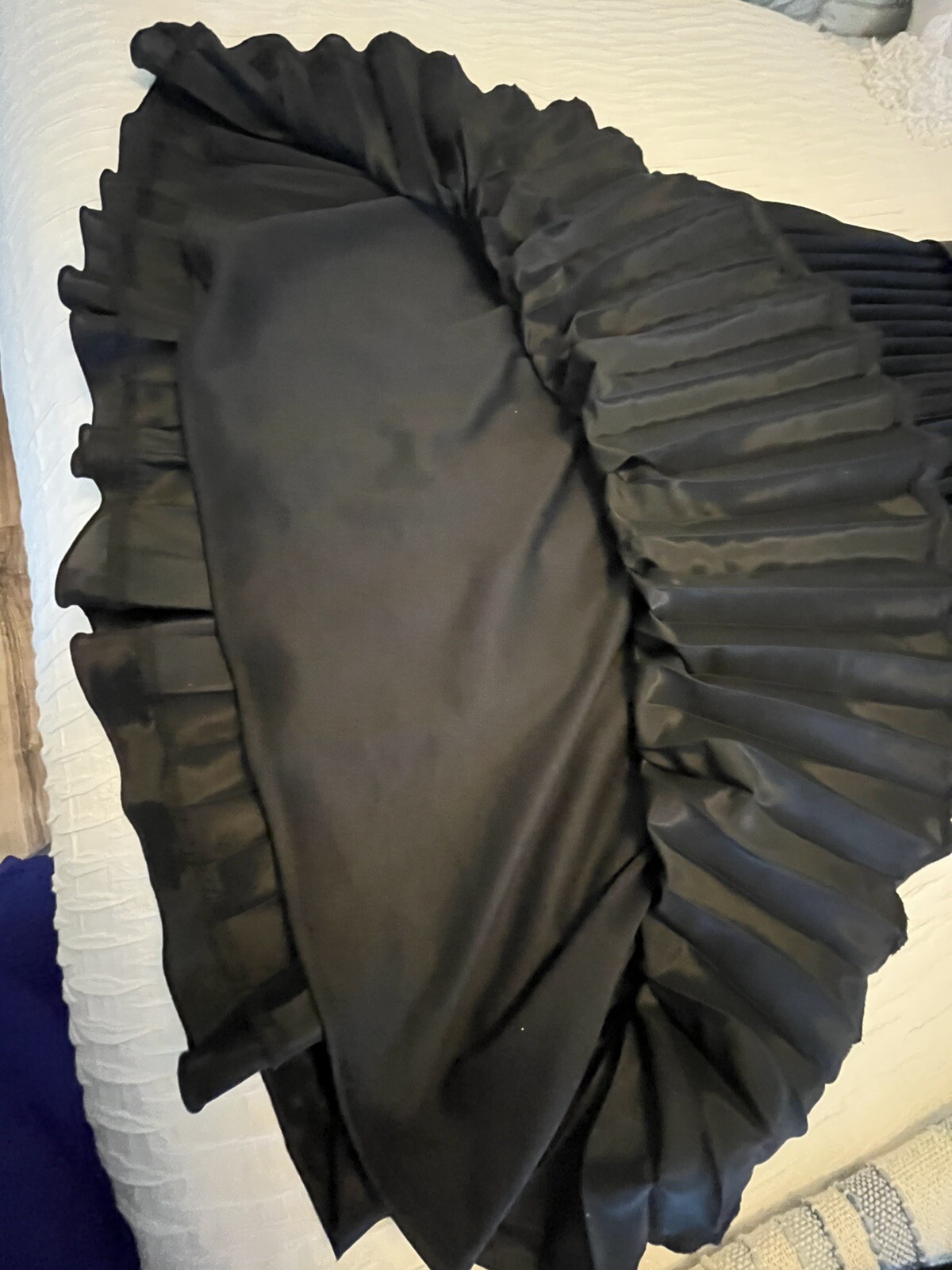 Vintage 90’s Rabbit Rabbit Rabbit Design Black Pleated Sexy Lined Dress Size 12