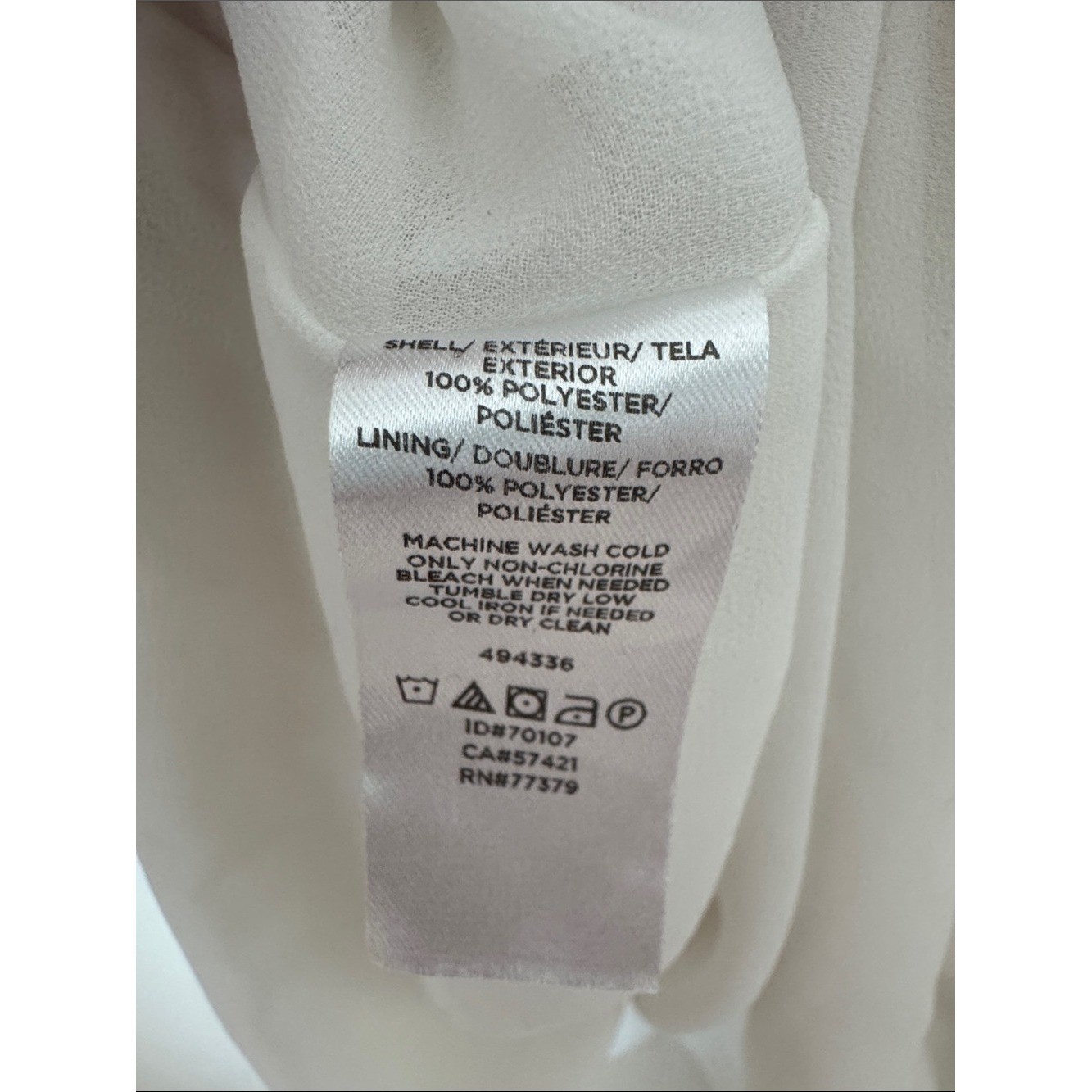 NWT LOFT White Cream V-Neck Cami Tank Blouse Layering Shell Capsule Office XL