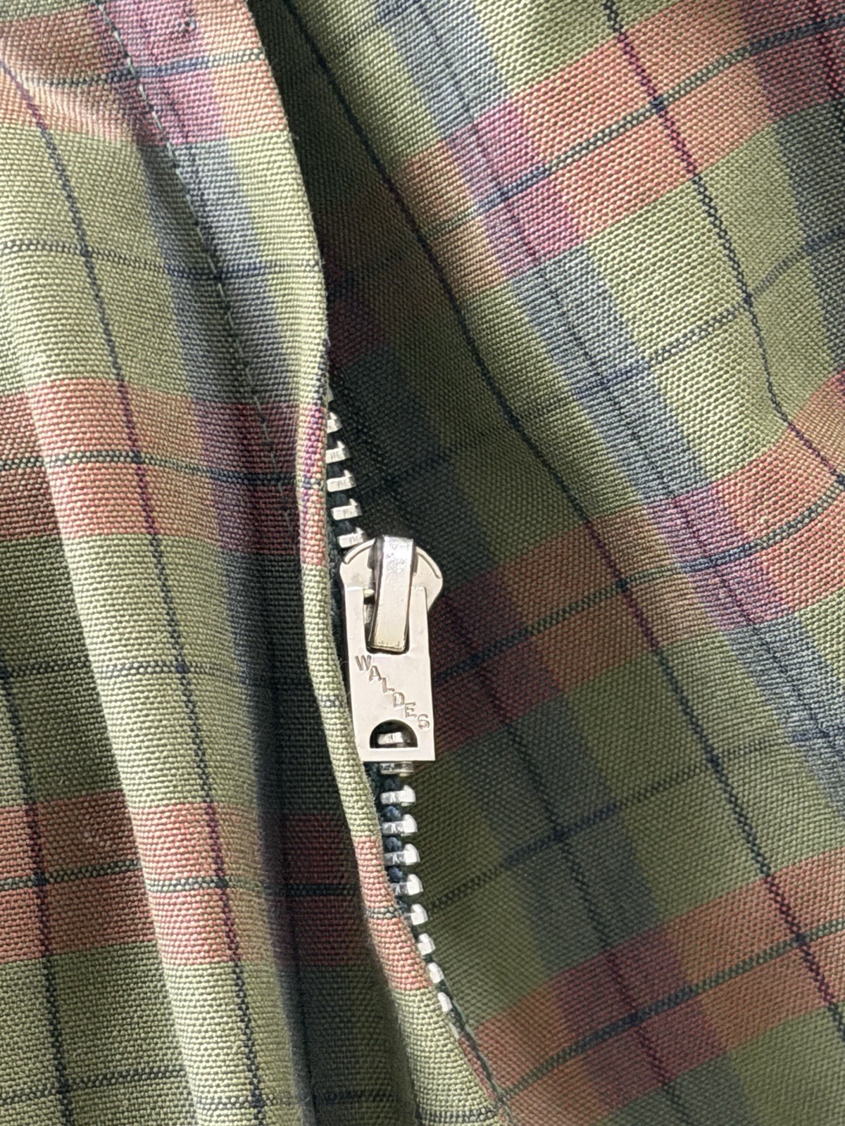 Vtg 50s White Stag Plaid Shirtwaist Dress 38” Bust Broken Zip 23&Prime; Waist