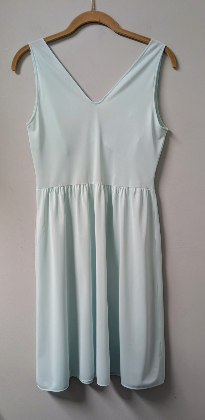 Vintage 60&rsquo;s Lorraine Aqua Nylon Lace Quality Lingerie Nightgown S