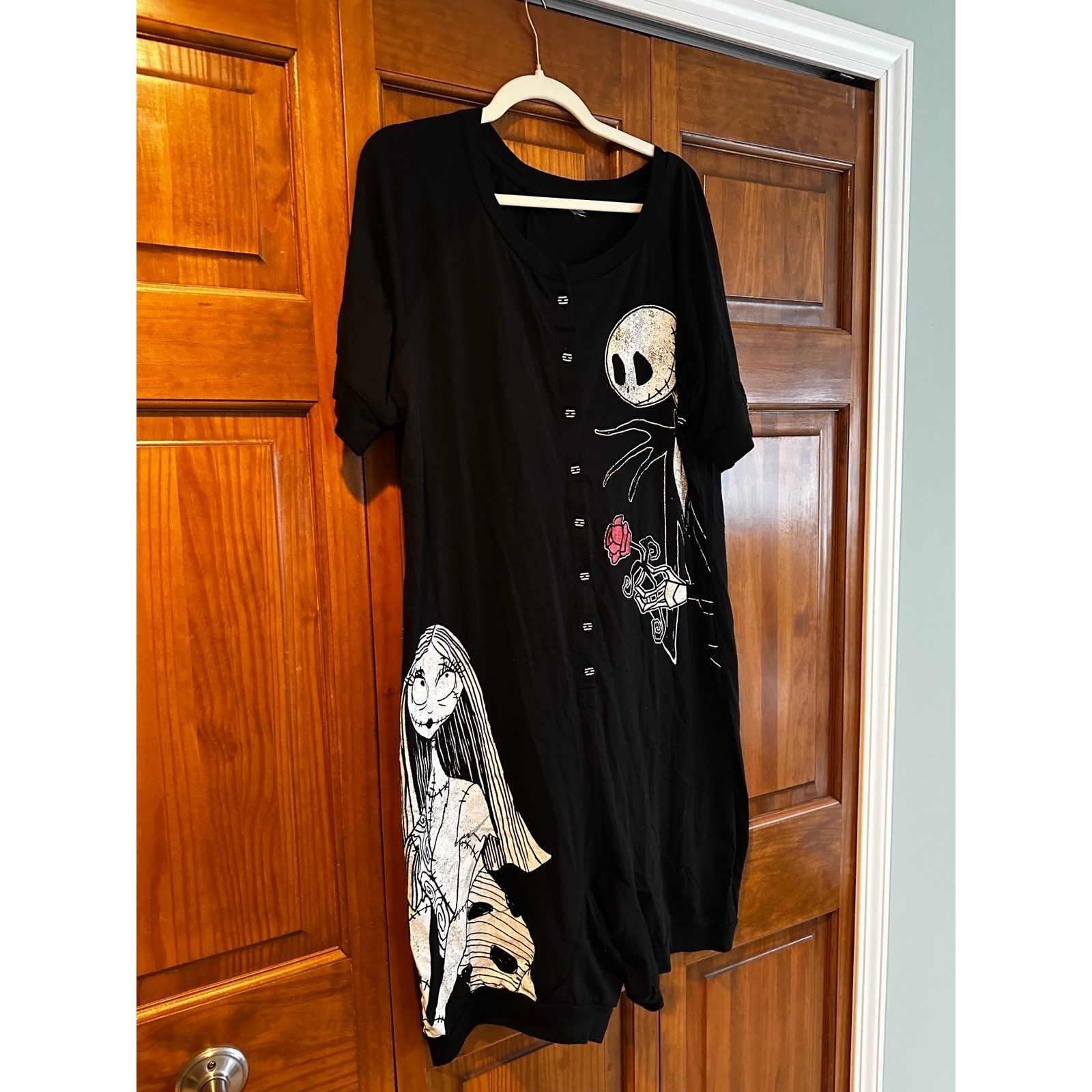 Disney Tim Burton Nightmare Before Christmas Jack & Sally Romper XXL