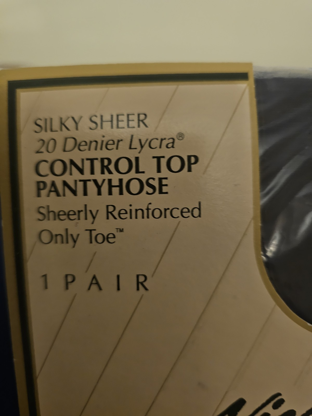 Sears Nice Touch SILKEN SHEERS Pantyhose w/Lycra VTG Steel Grey Full Figure Tall