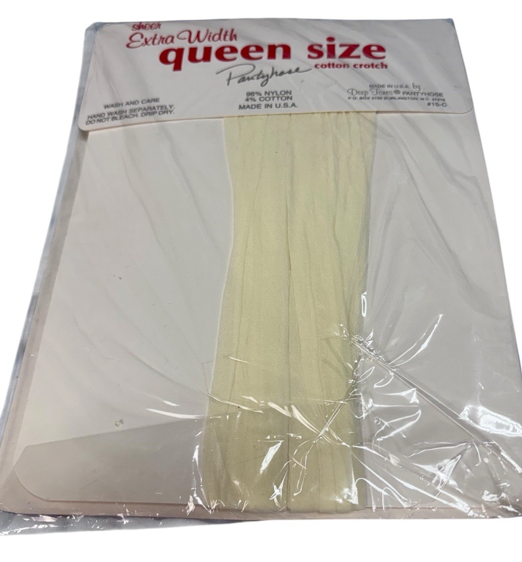 Vintage Deep Tones Queen Size Sheer Pantyhose 3X-4X NOS USA Lot 4 Coffee Suntan