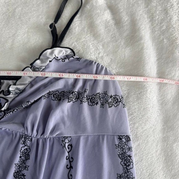 Studio Donatella purple graphic babydoll cami tank y2k vintage grunge goth