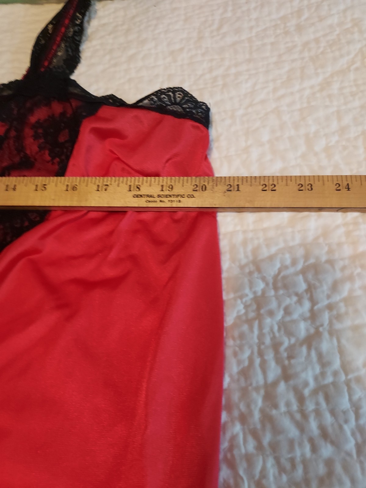 Vintage Plus Size Women&rsquo;s Teddy Lingerie 1X – 2X (see measurements) black + red