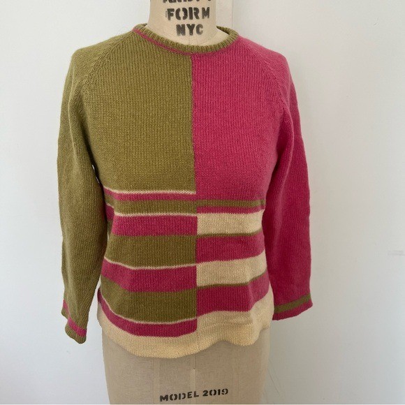 Rare Vintage 1960’s SELMA MILANO Mondrian Mohair Blend Sweater