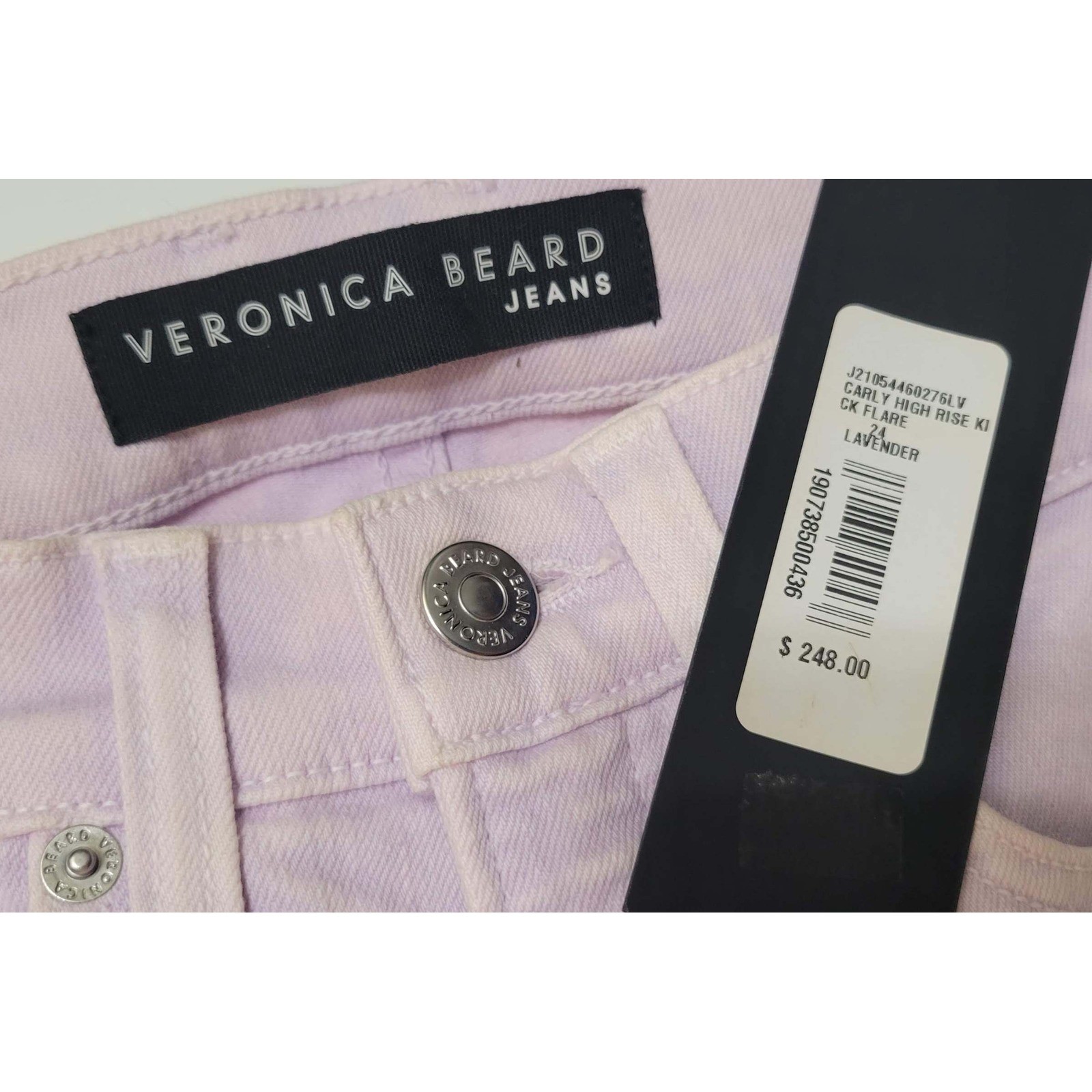 NWT Veronica Beard Lavendar High Rise Kick Flare Jeans