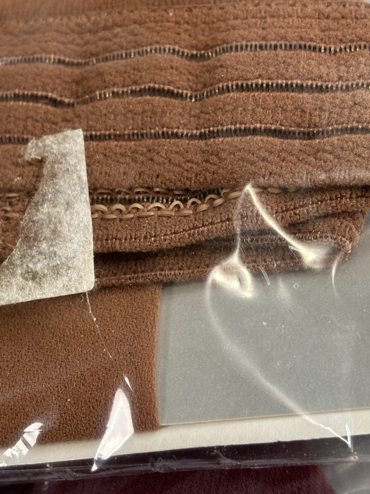 Vtg Arrowood Mills Thigh High Nylon Stockings Lot of 2: Wine, Tan USA Sz Average
