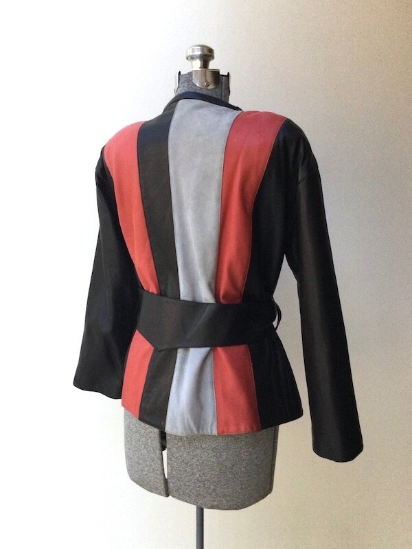 Vintage 1980s Courreges Leather Jacket