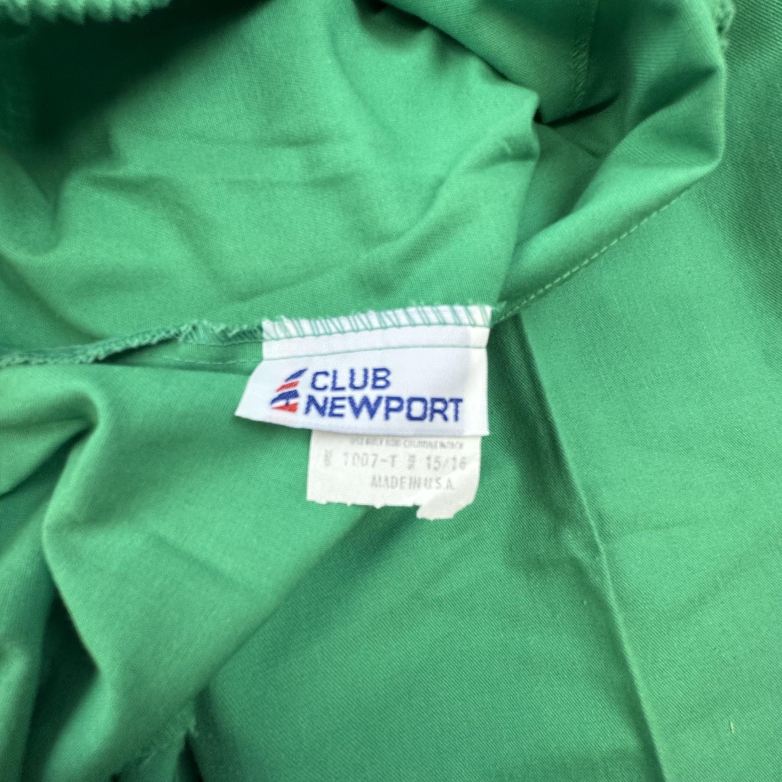 Vtg Club Newport Dress Pants Women 14-16 Green Flat Front Crease Solid Elastic