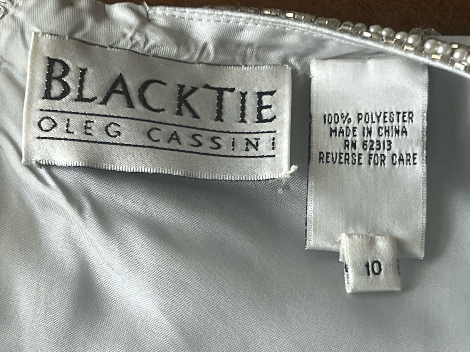 Vintage Blacktie Oleg Cassini Gray Silk Size 10 Beaded Camisole Top Bust 39”