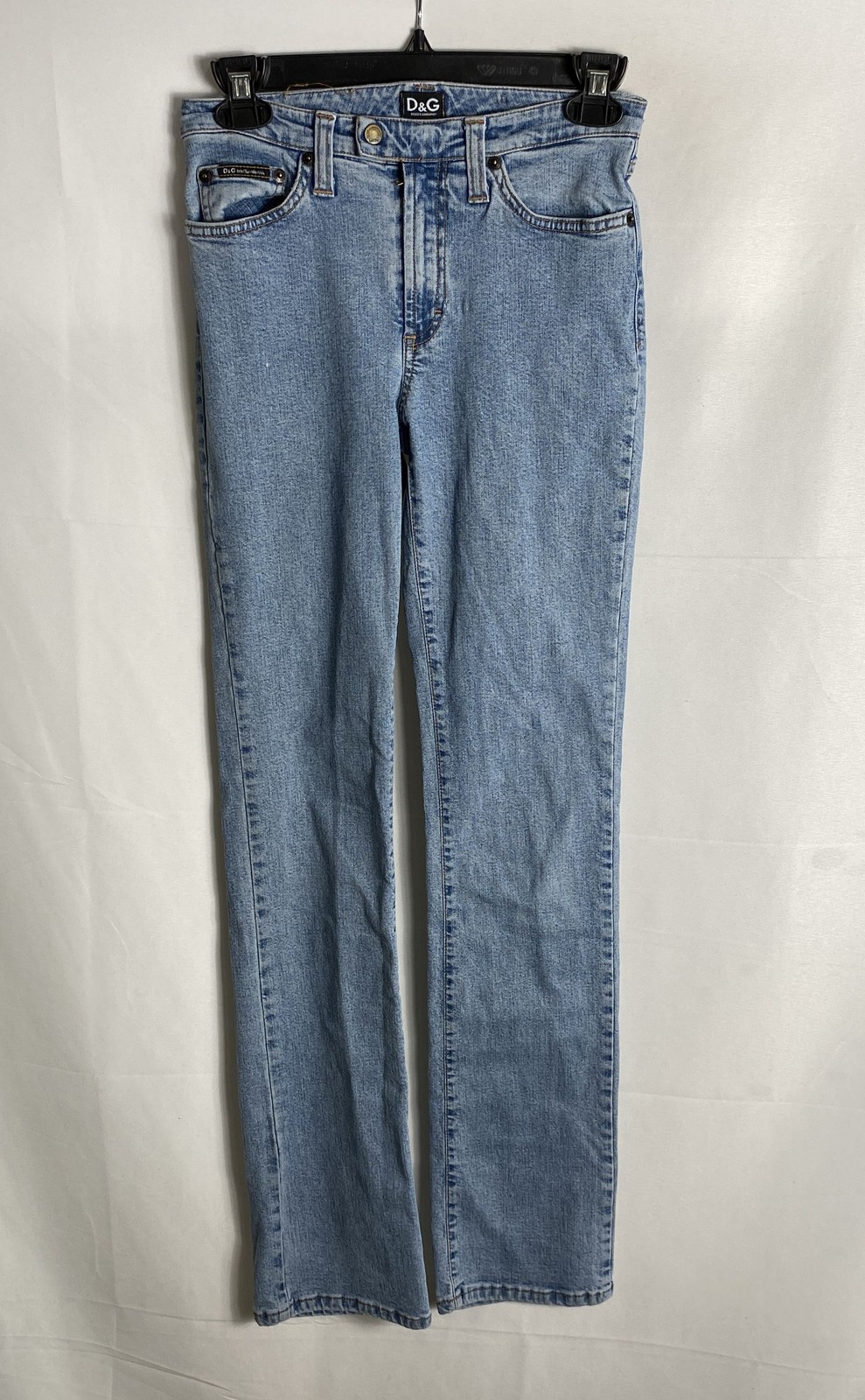Vintage 90s Dolce & Gabbana D&G Women&rsquo;s Blue Straight Leg Jeans Made in Italy 26