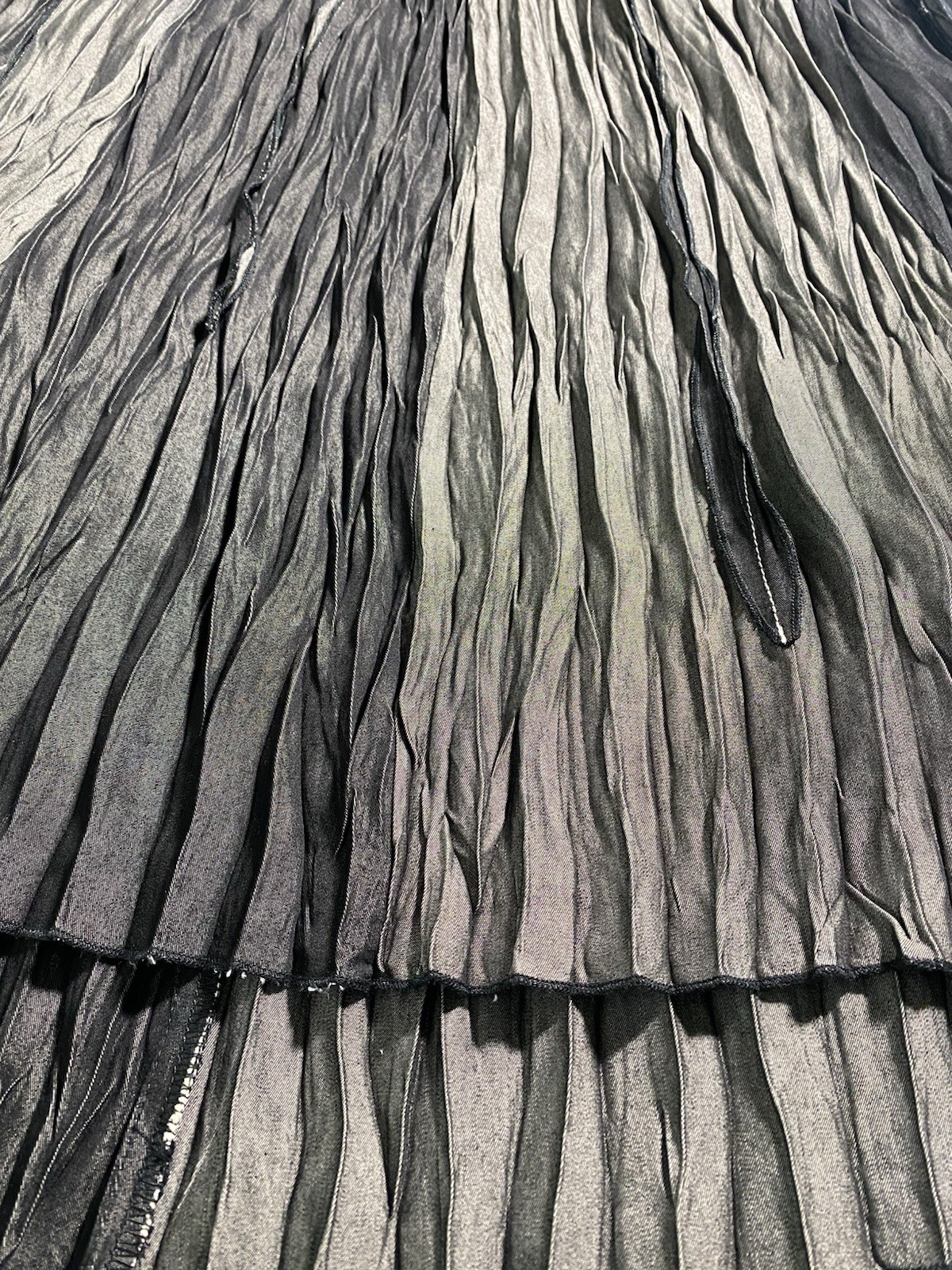 Vtg NWT Great Cavalier St Paul L Maxi Skirt Pleated Dark Romantic Ren Faire 23&Prime;