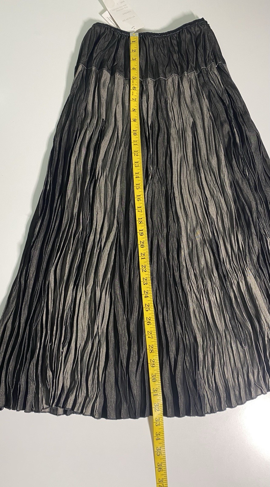 Vtg NWT Great Cavalier St Paul L Maxi Skirt Pleated Dark Romantic Ren Faire 23&Prime;