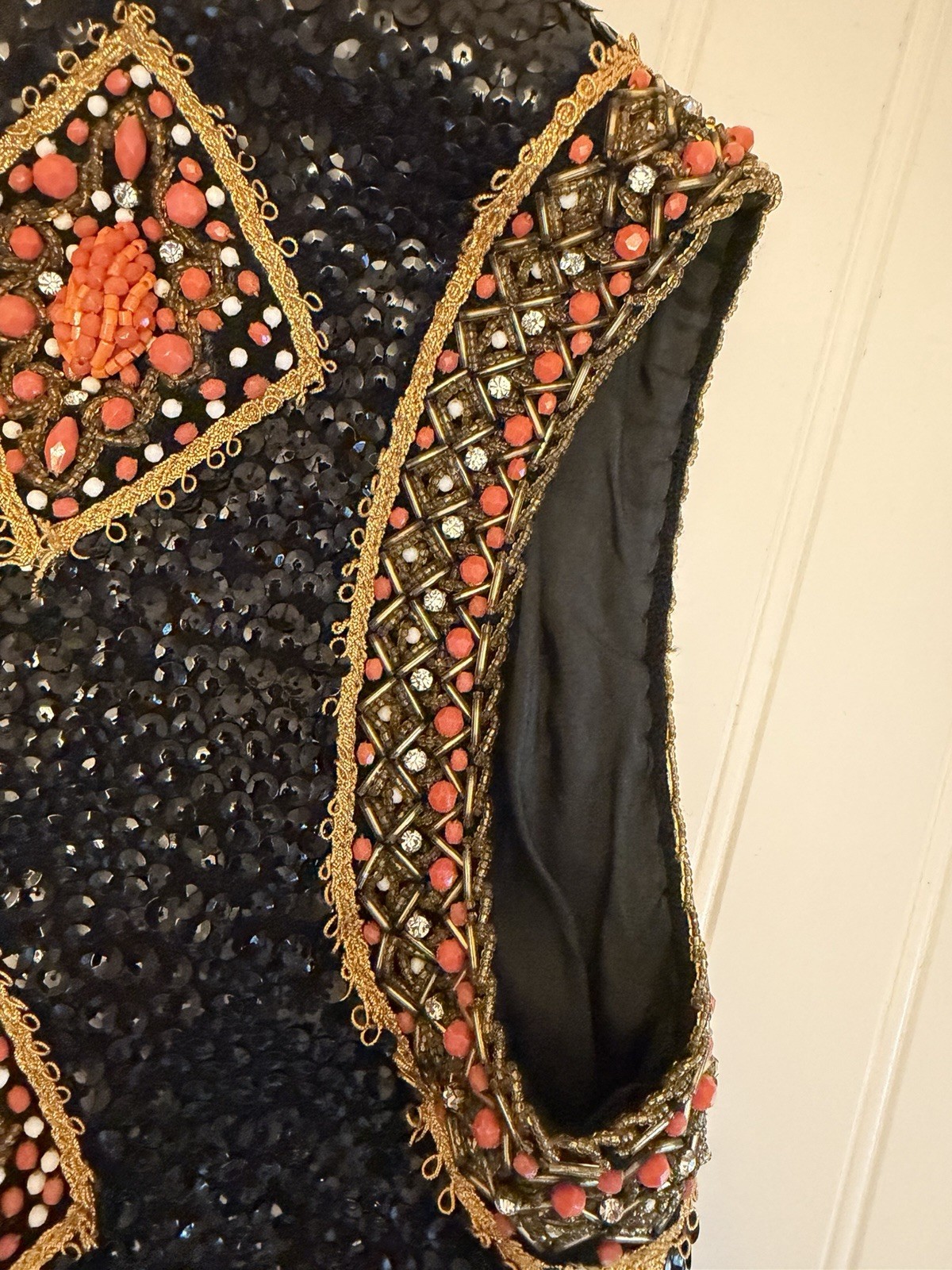 1960’s Beaded And Sequence Vest And Shorts Valentino Style