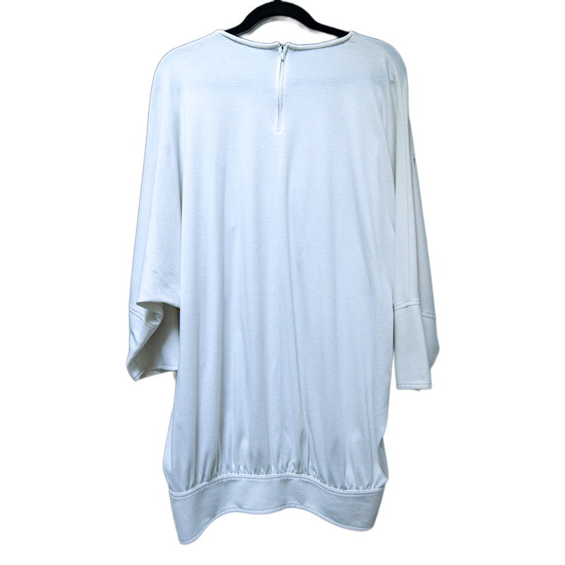 1980s Vintage Oversized Batwing Top – Avant Garde Fish Stud Design– Tunic Shirt