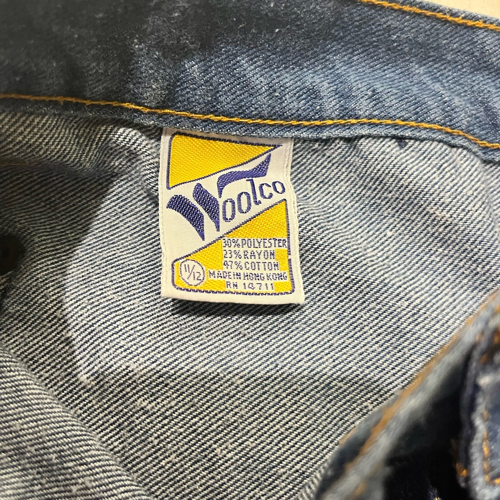 Vintage 60s/70s Woolco Denim Shorts Hot pants Rockabilly Sailor USA Retro