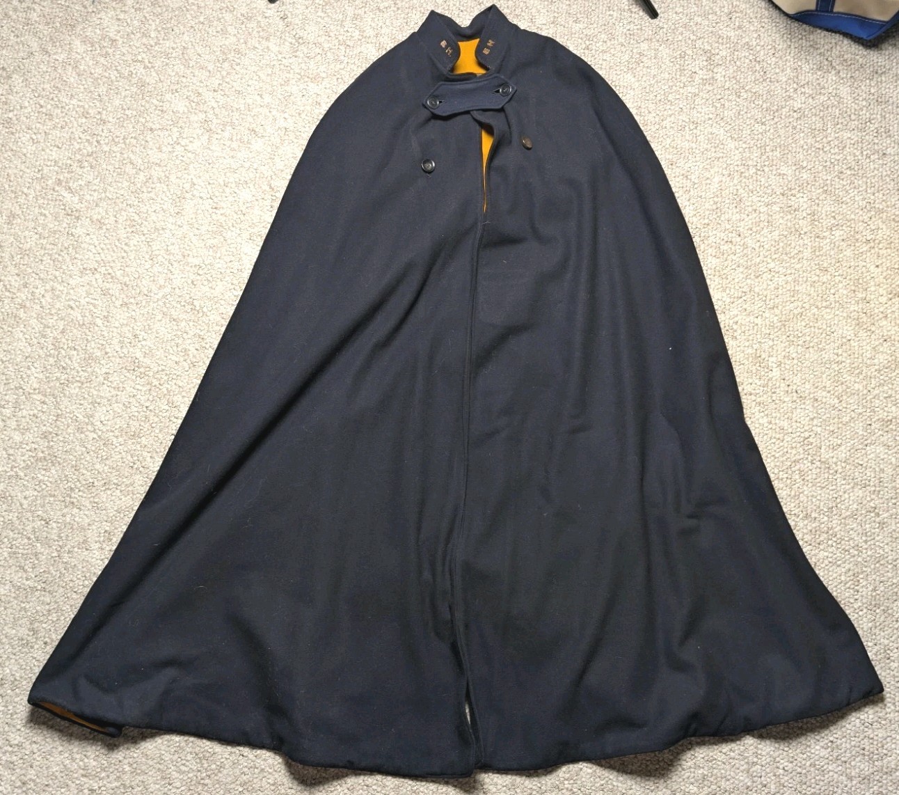 WW2 Nurse Cape Blue Gray Wool Standard Apparel 40s Vintage