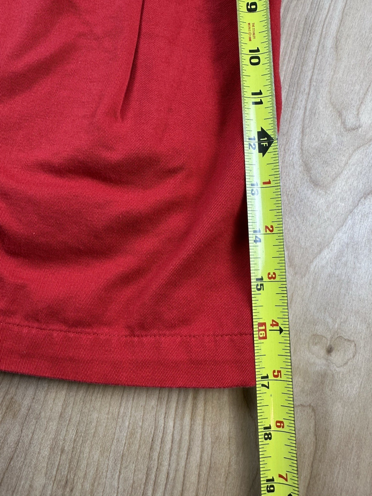vintage 80&rsquo;s ESPRIT red pleated SHORTS all COTTON size 11/12 preppy NEW WAVE