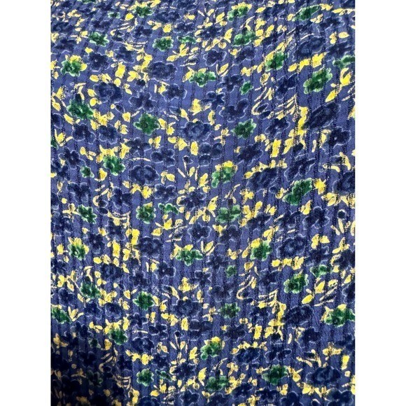 Vintage 1990&rsquo;s NWT April Cornell Floral Blue Yellow Maxi Prairie Cottage Dress