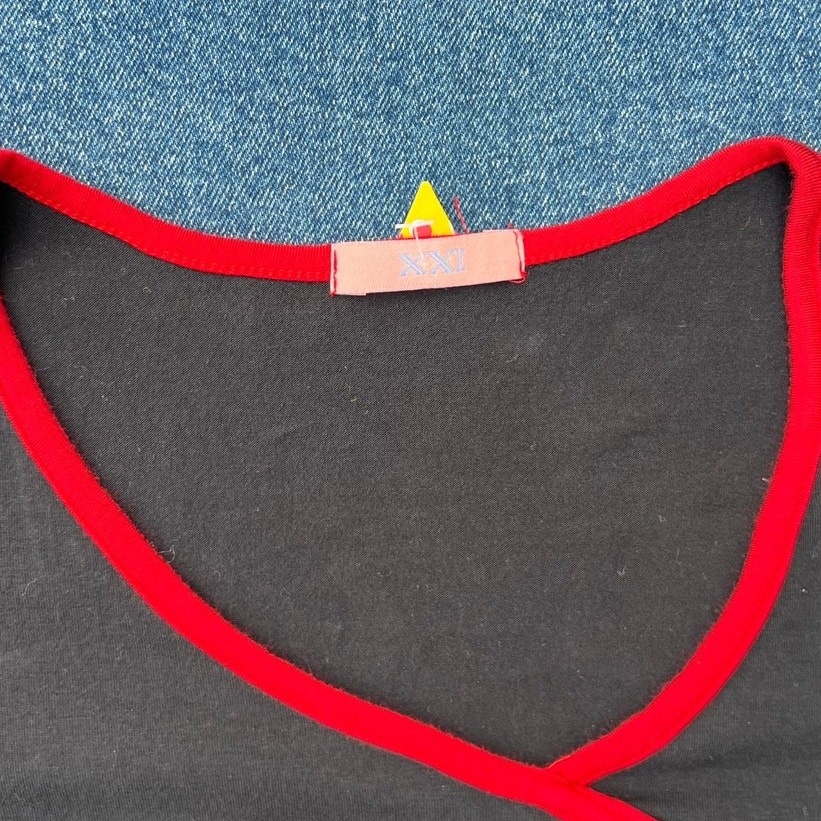 90s Forever 21 mock wrap top