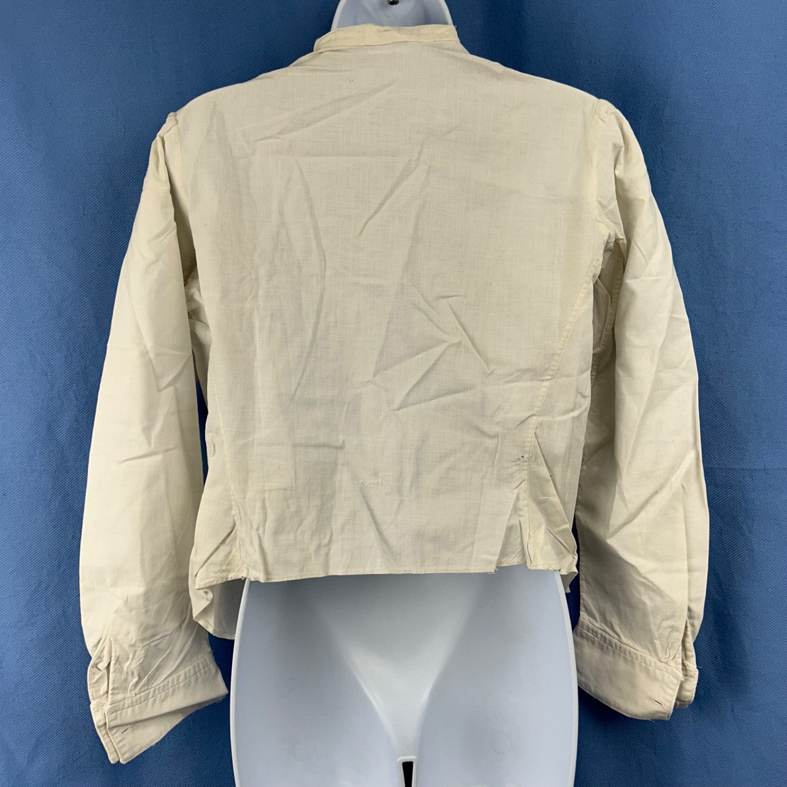 Late 19th-Early 20th Century Women&rsquo;s Blouse Machine Embroidery and Pleats