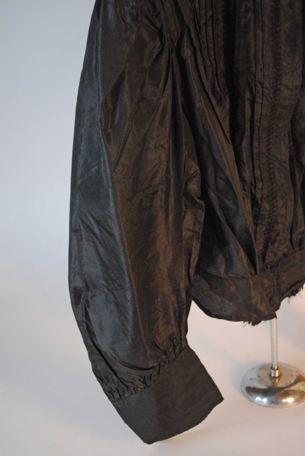 Three Black Silk Taffeta Ladies Blouses, 1890 To 1900s
