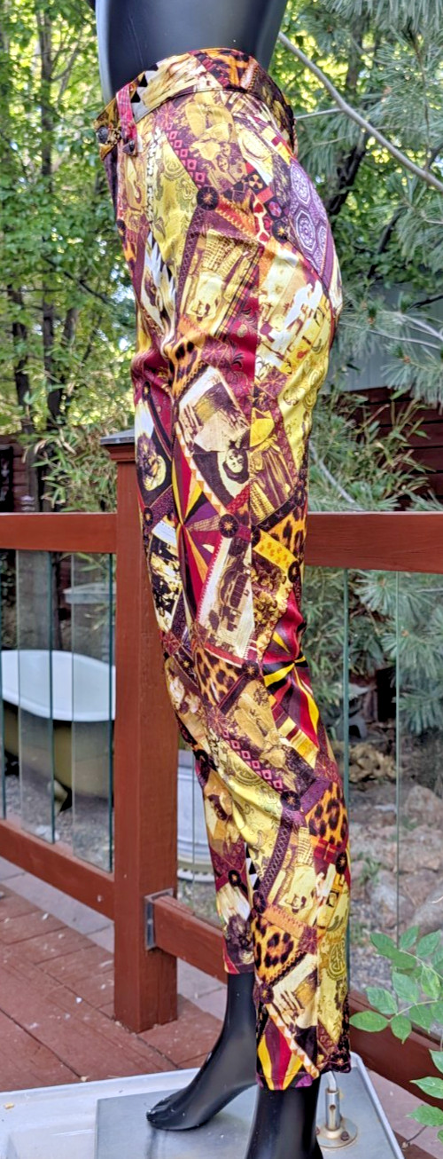 Vintage 90&rsquo;s Christian Lacroix Bazar Satin Pants leggings international photo 40