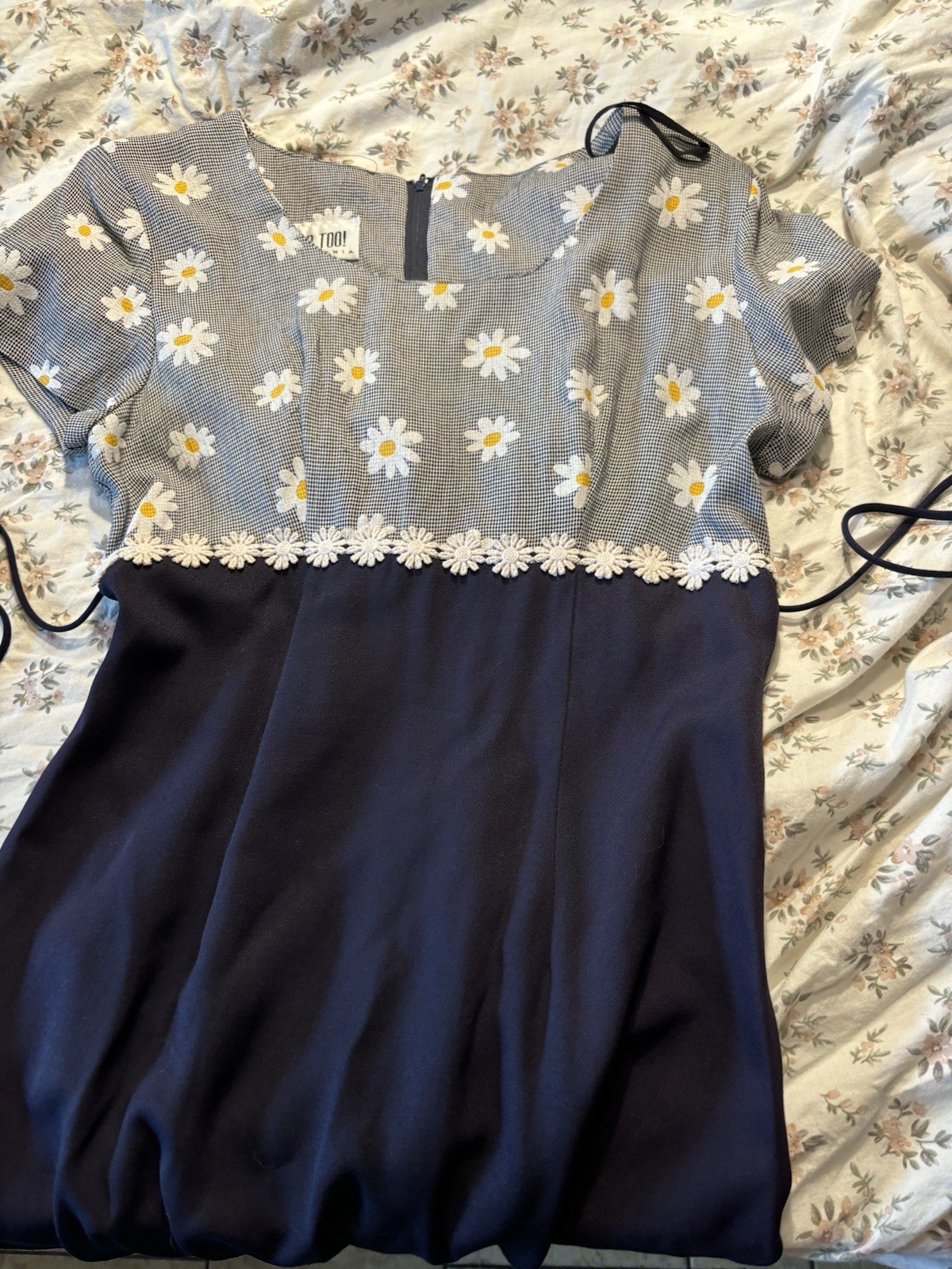 VTG 90s Byer Too Women’s Zip Up Dress with Front Pockets Made In USA Size 7