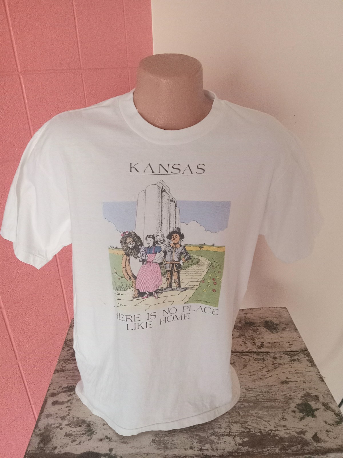 Vintage Oneita Kansas There Is No Place Like Home 1989 T Shirt L Wizard Of OZ