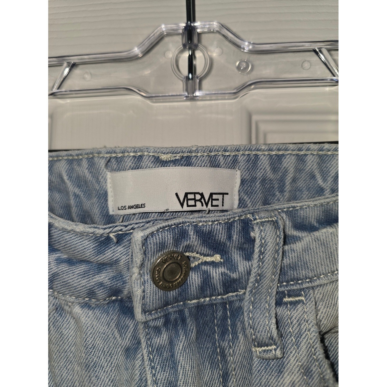 Vervet Light Blue Flared Boot Cut Distressed Women&rsquo;s Jeans Size 24