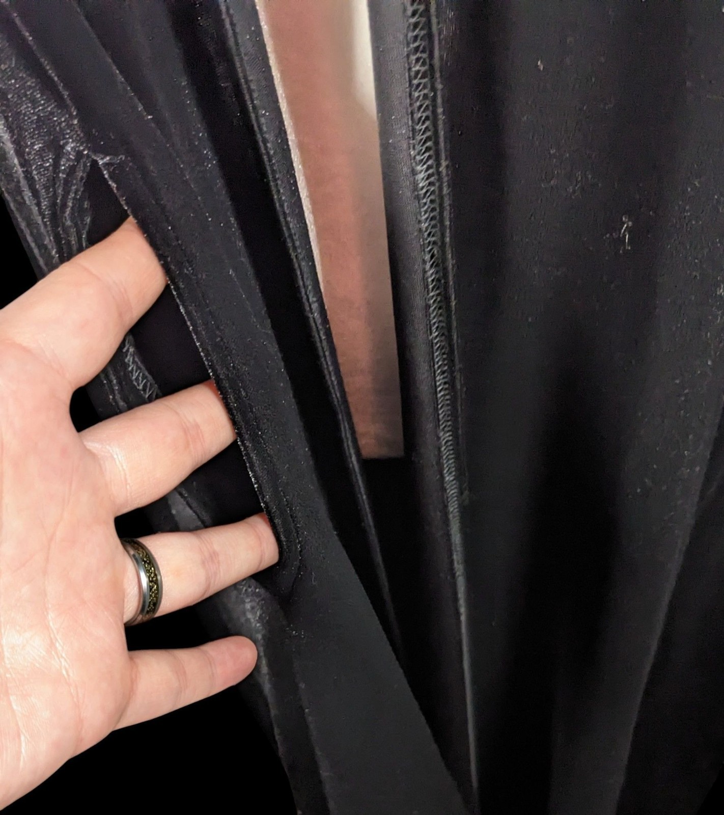 Vintage Gothic Jeffrey & Dara Evenings By Tom Barra Velvet Hooded Cloak With Fau