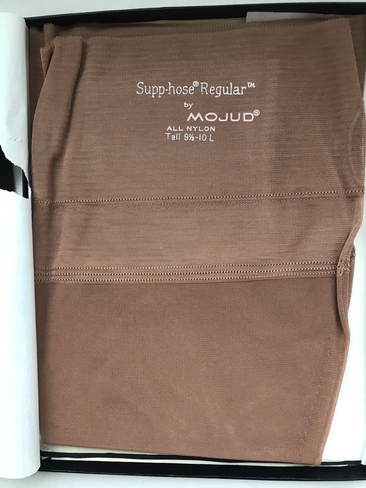 Supp-hose by Mojud Regular Thigh High Stockings Honey – Tall (9.5-10L) Vintage