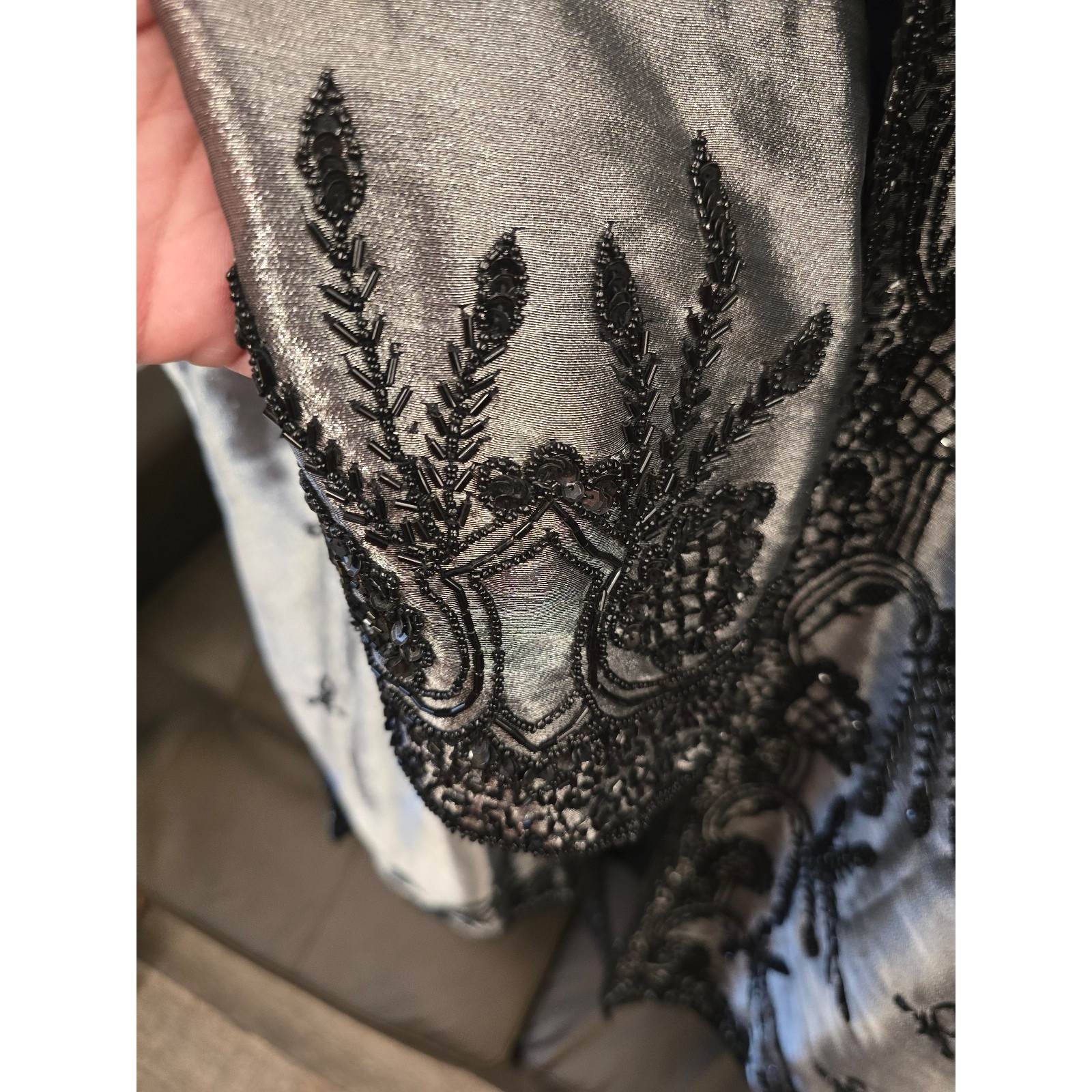 Candlelight & Champagne Vintage Poly Blend Lamè Duster