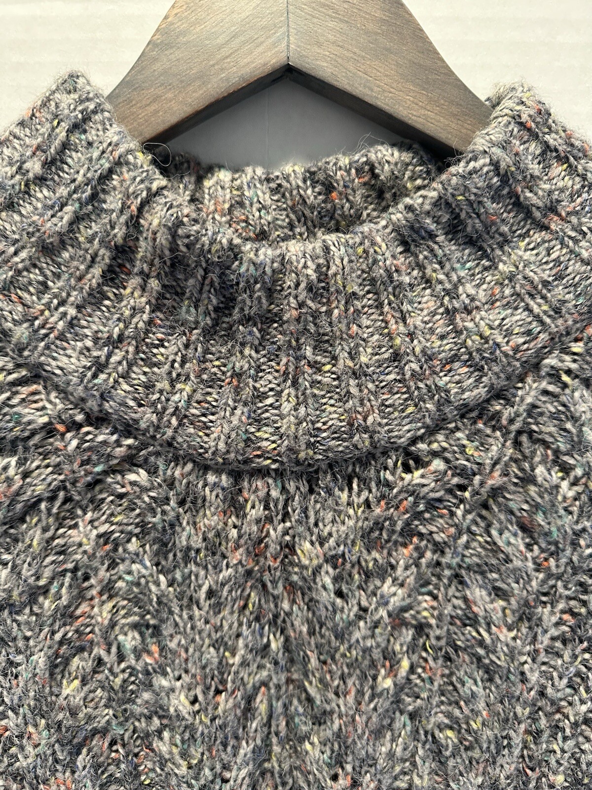🆕 TIME & TRU Mix Colors /varigated Ribbed High Neck Long SL Sweater Size XS 0-2