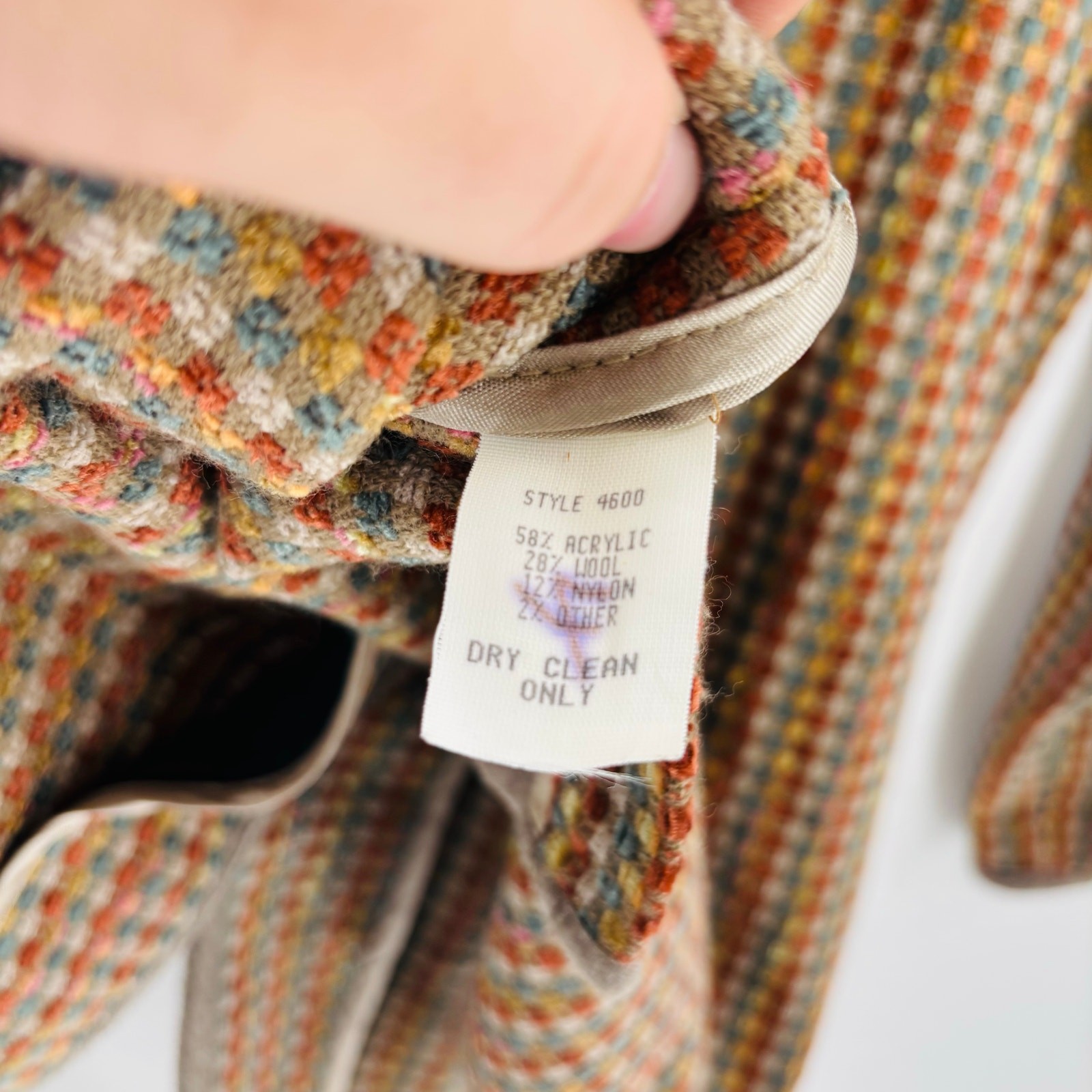 Canvas Backs Lutton & Horsfield Sweater Size Medium Womens Vintage Tweed Wool