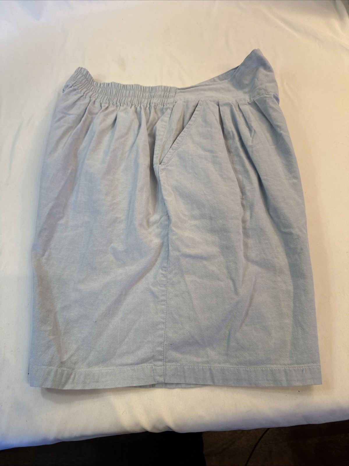 Vtg Jane Ashley Cotton Shorts Button Zip Sz L
