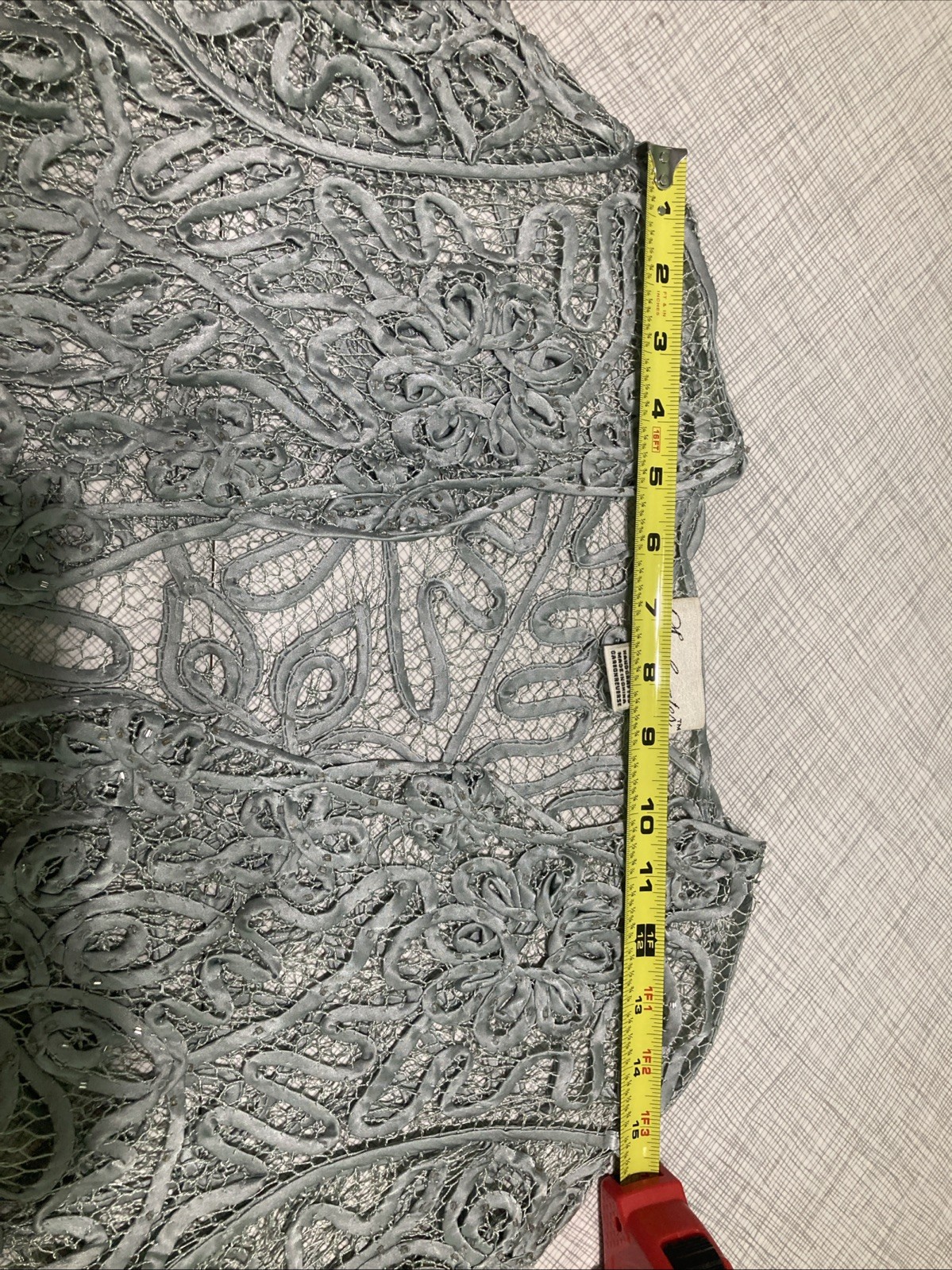 Vtg 90s Soulmates 100% Silk Crochet Lace 3pc Dress Set L Fits XS S Y2K Mermaid