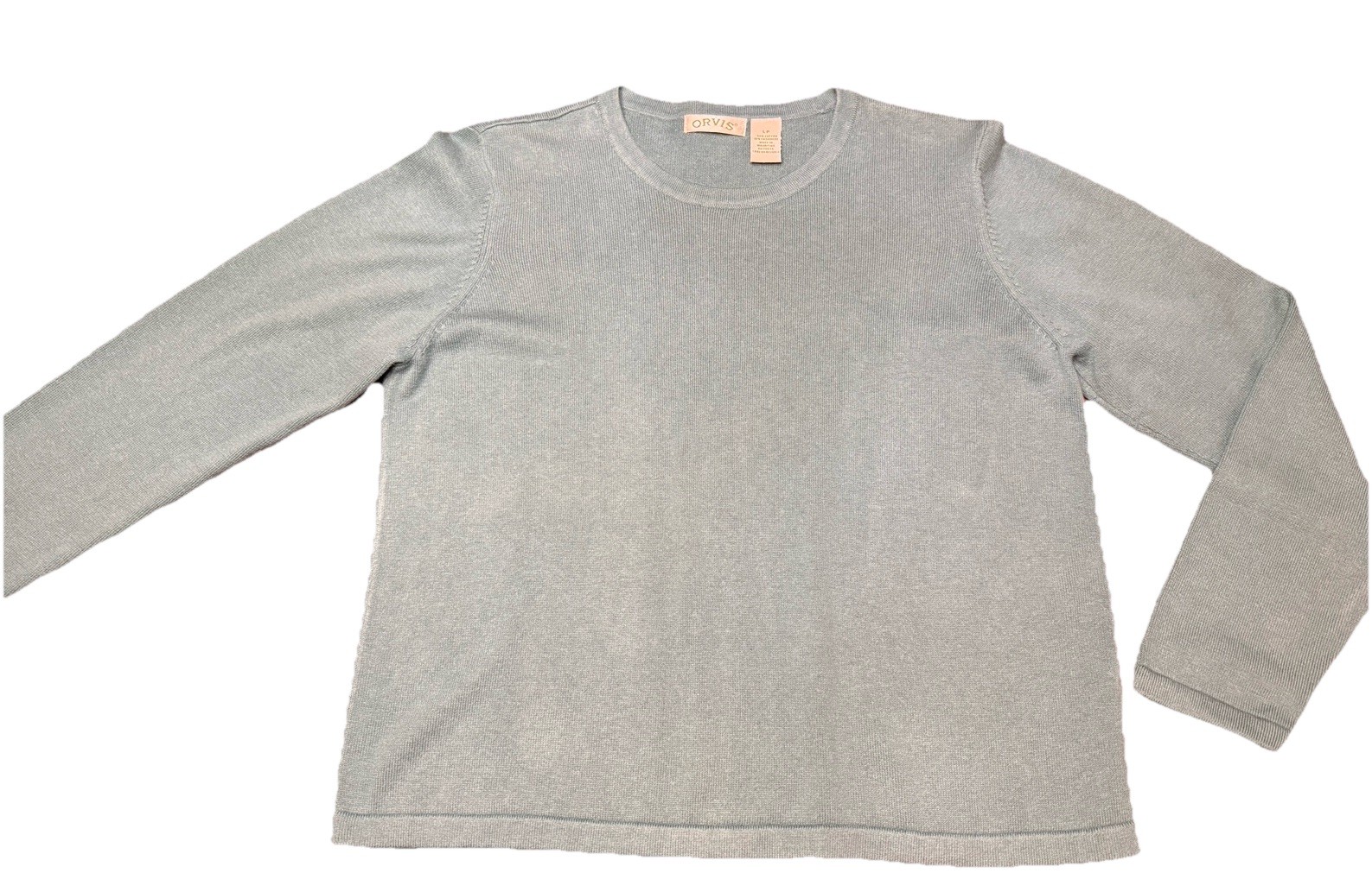 Orvis Vintage Pullover Women&rsquo;s PM Crew Neck Sweater Cotton Cashmere EUC