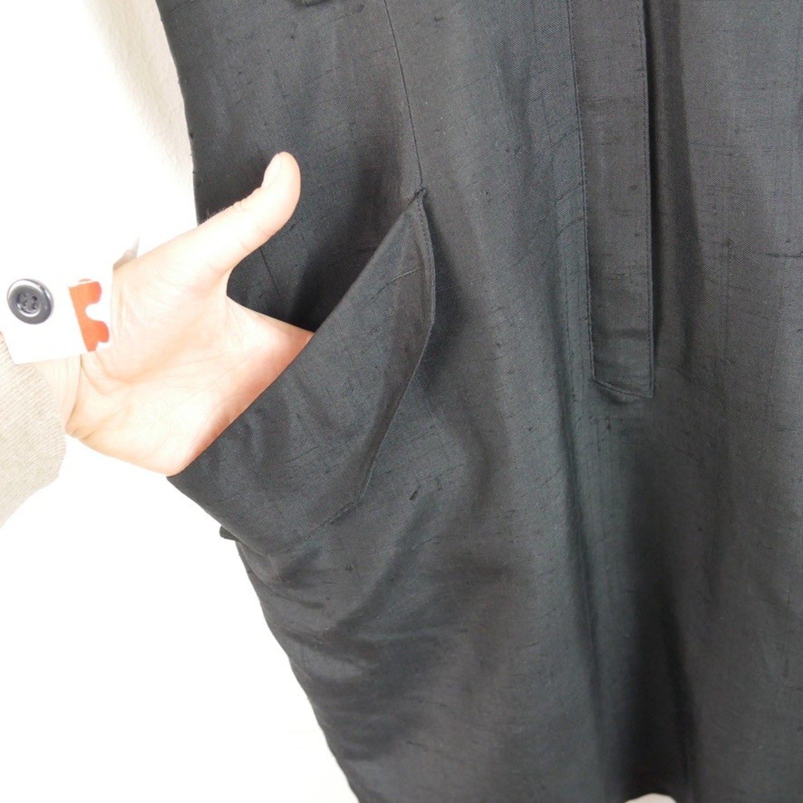 Vintage 80s Bernard Perris Silk Dress France Luxury Designer Cocktail Glam 10