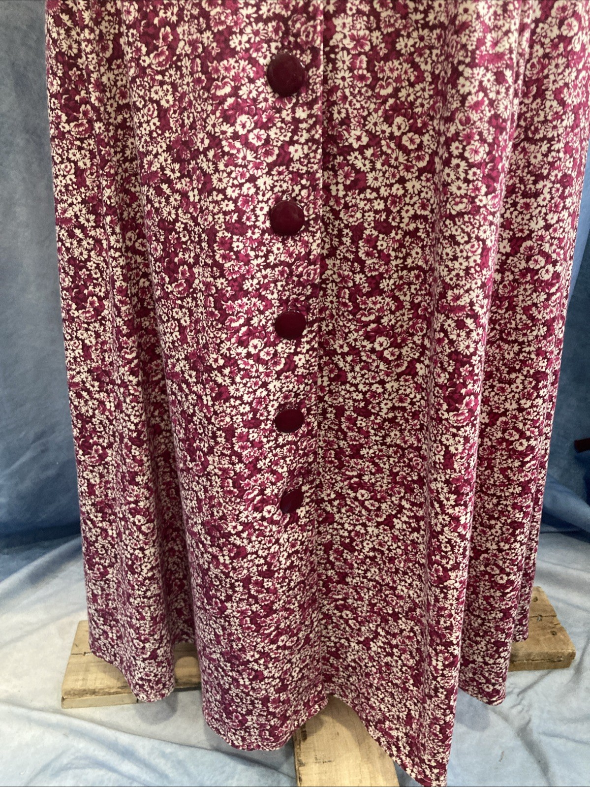 Vtg 80s Tabby of California Floral Button Down Midi Dress 12P EUC Cottagecore