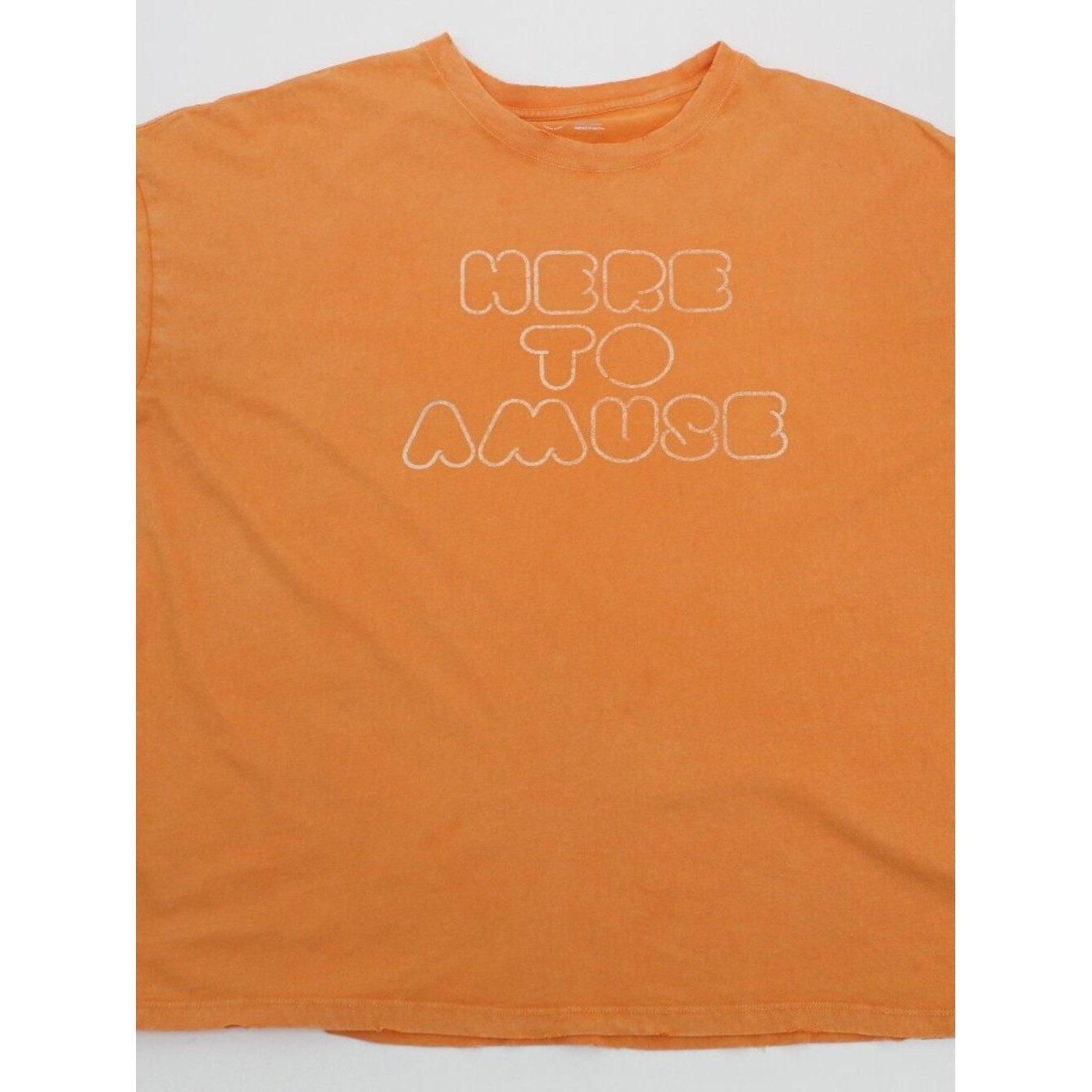 AERIE HERE TO AMUSE GRAPHIC OVERSIZED TSHIRT WOMENS SIZE XL ORANGE GRUNGE VTG