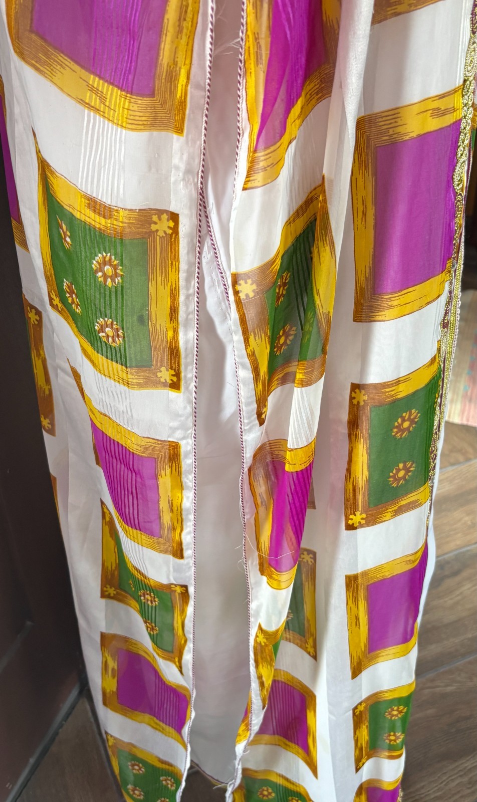Vtg mid 60&rsquo;s – 70&rsquo;s 2pc Moroccan Caftan Set Sz L-XL