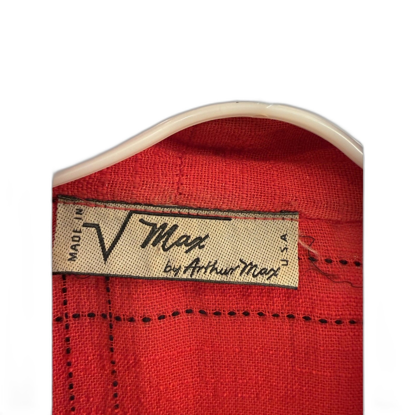 Max by Arthur Max Red Plaid Cardigan Size 16