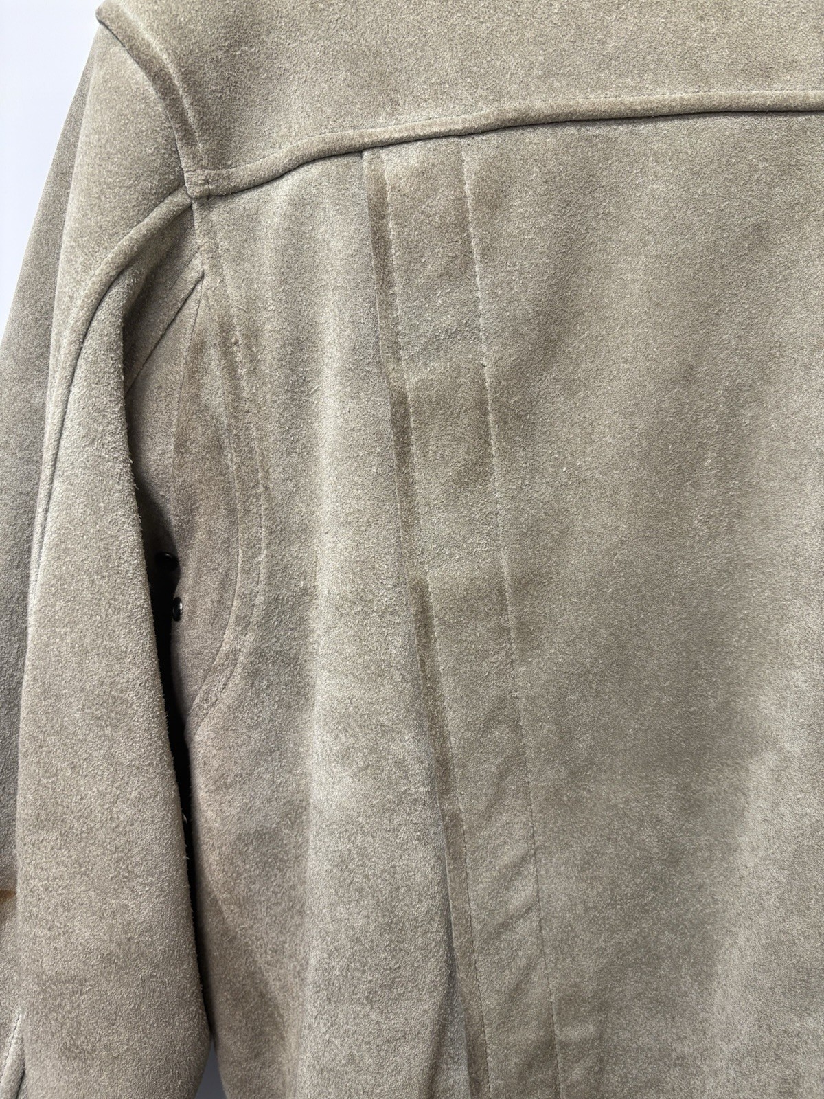 1970s Whipp Suede Bomber Jacket Shearling Fur Women’s Small Vintage Western