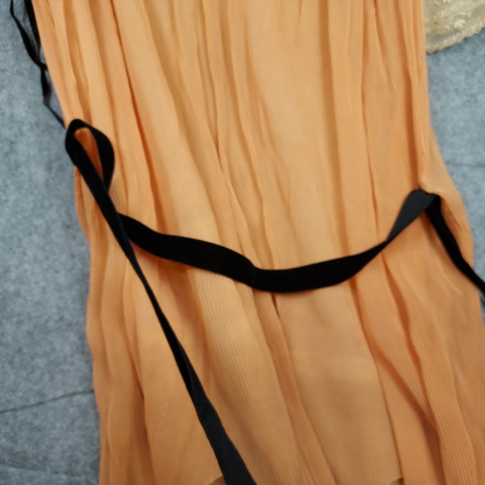 1910s Flapper Dress Lace Chiffon Authentic Peach Sash Titanic True Vintage