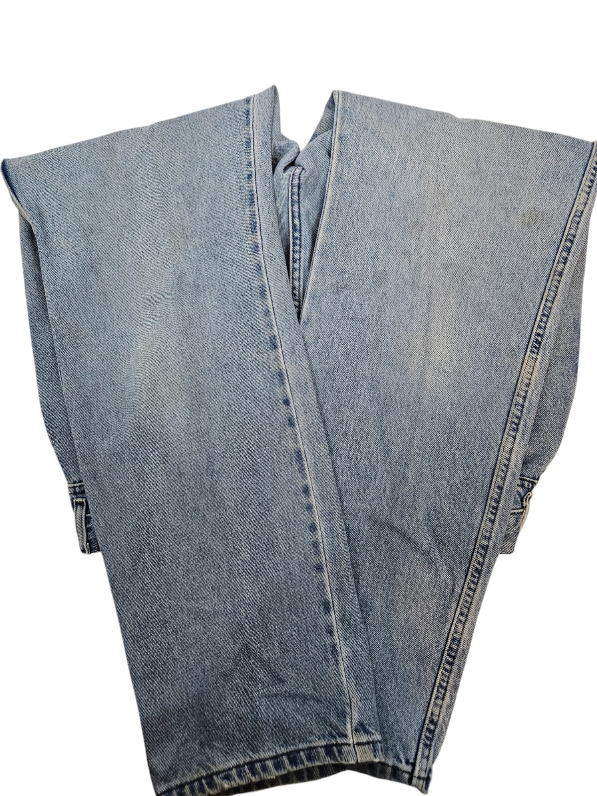 Vintage Distressed Harley Davidson Light Wash Relaxed Fit Jeans Size 16L C82