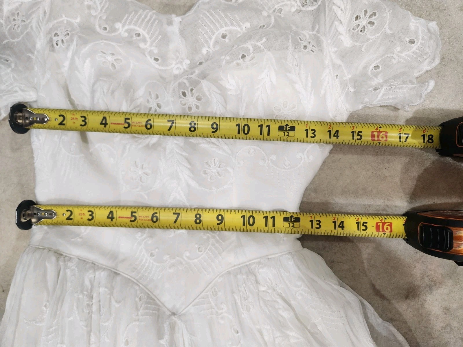 Vintage Voile Split Skirt Wedding Gown * szXS(measurements given) * Off White *